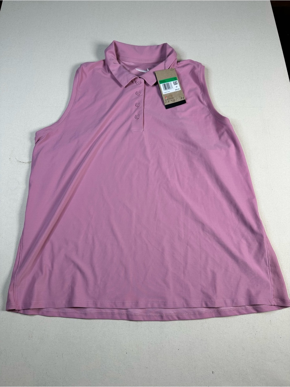Nike Sleeveless Polo Top - Dusty Pink XL